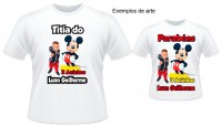 Kit 2 Camiseta Personalizada Mickey 